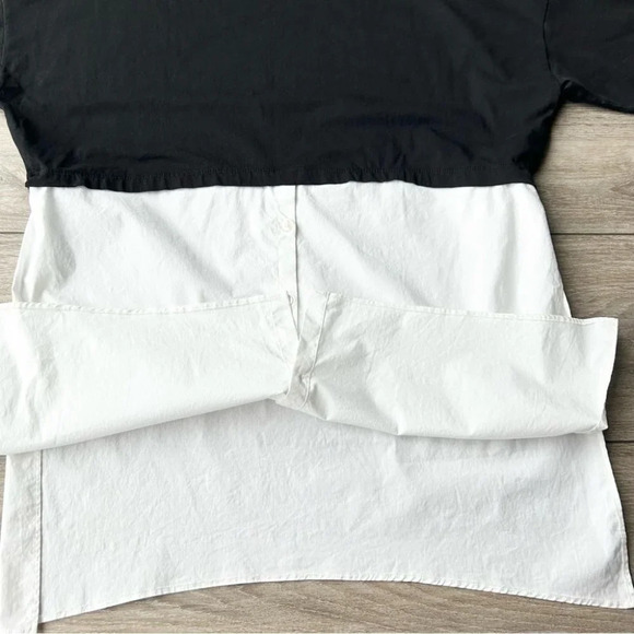 Zara Black White Mixed Media Oversized Tunics - Picture 10 of 14